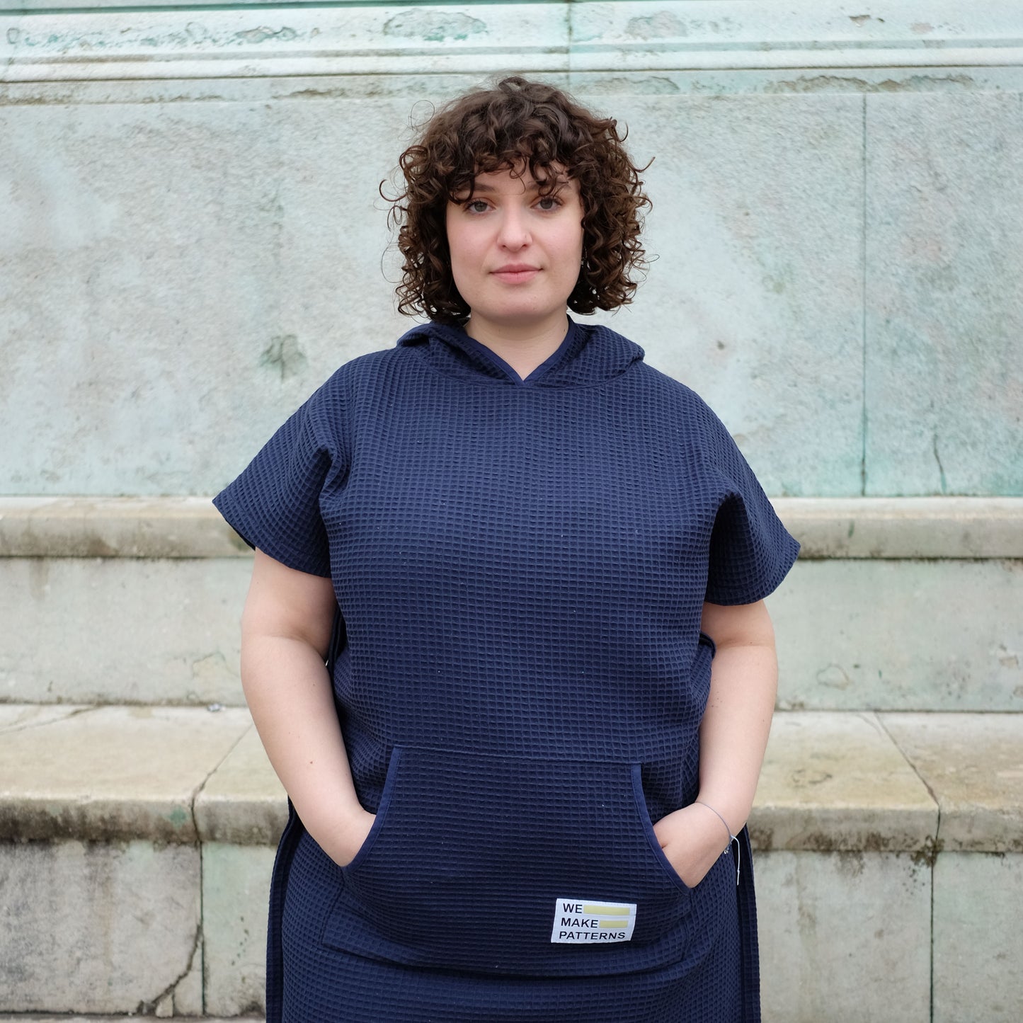 Surf Poncho Blau