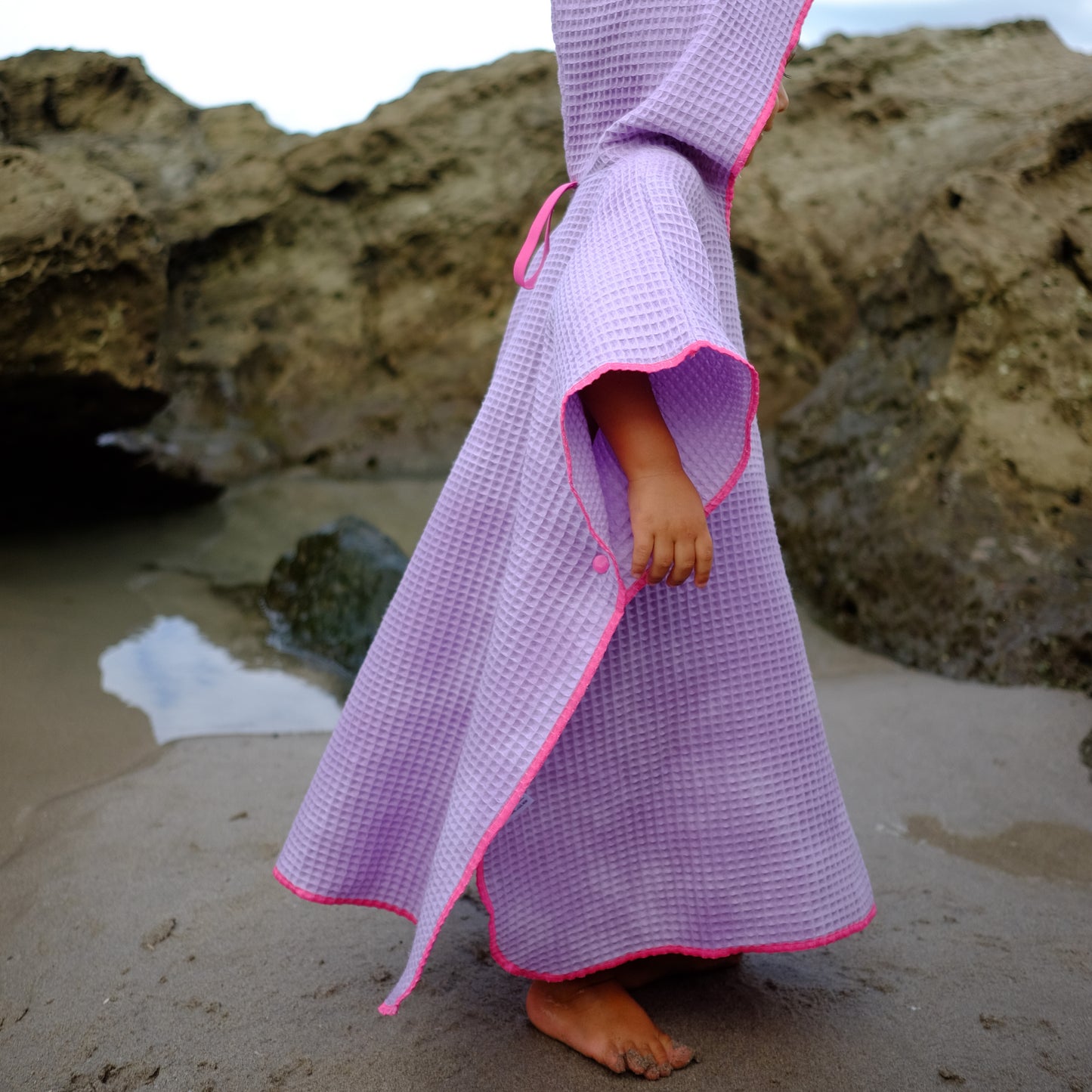 Kinderponcho Baden Lila
