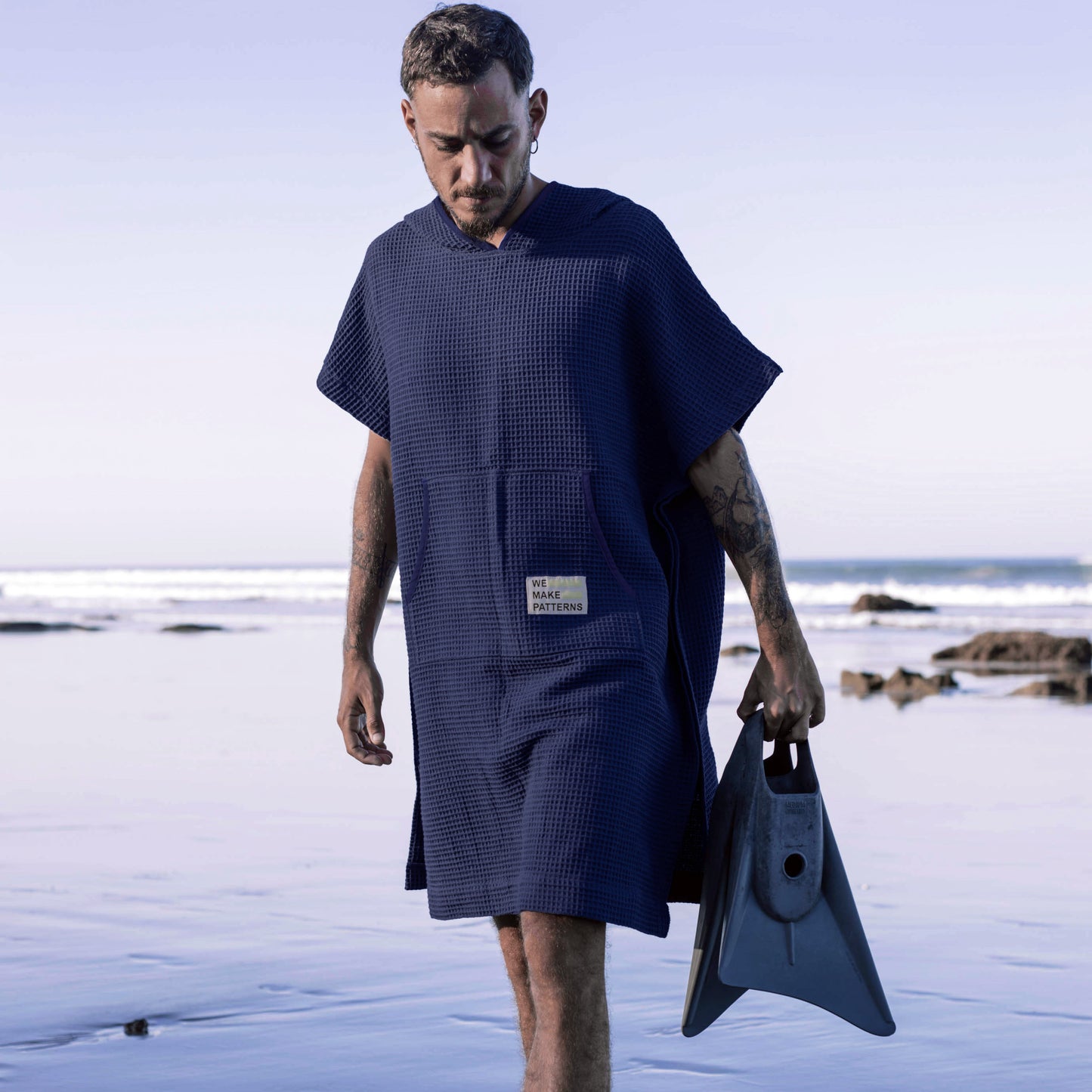 Surf Poncho Blau