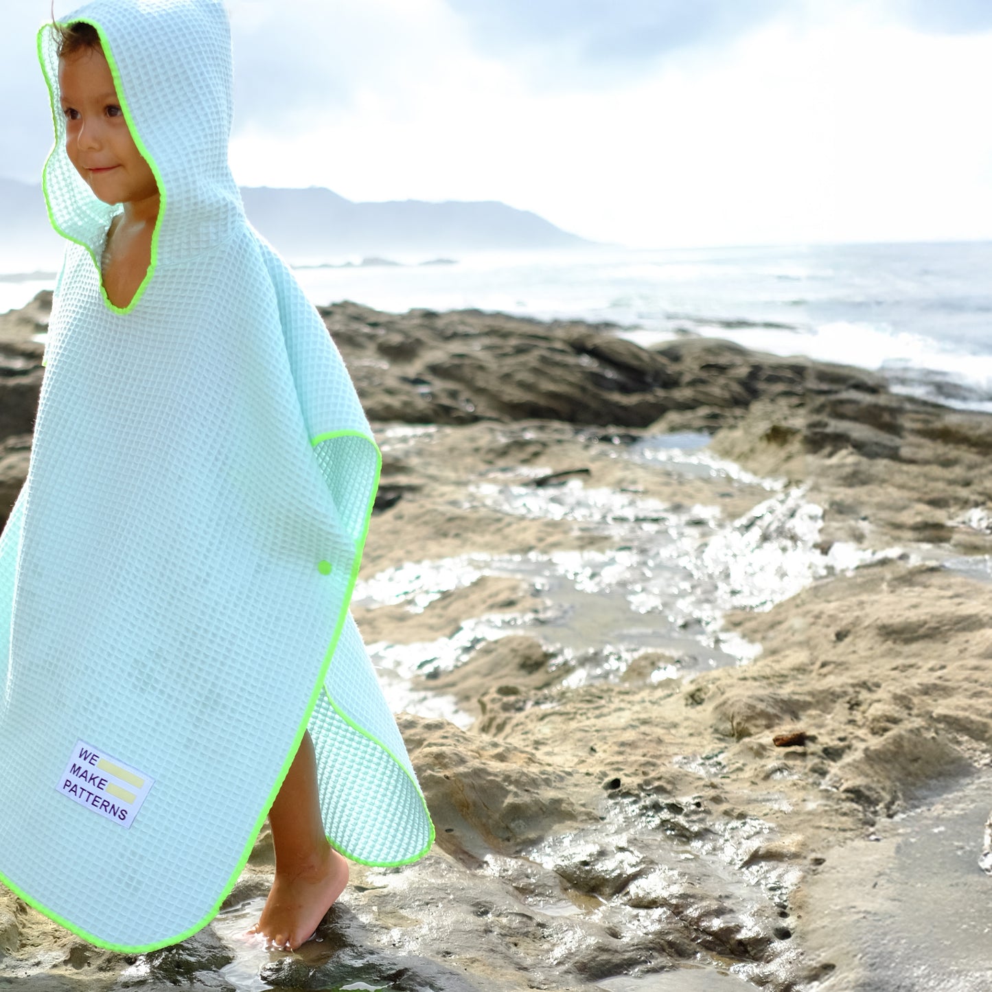 Kinderponcho Baden Mint