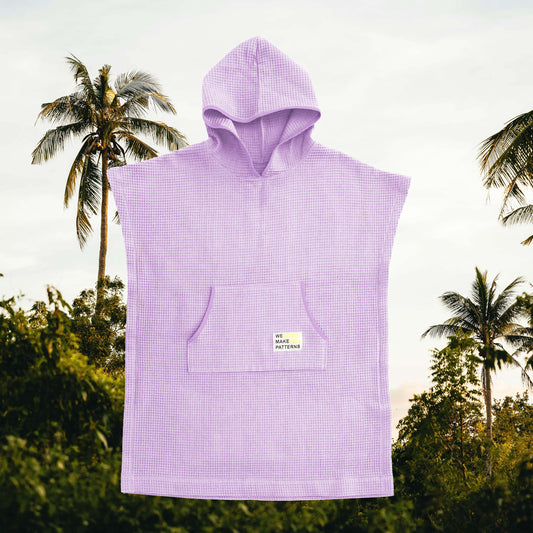 Handtuch Poncho Lila