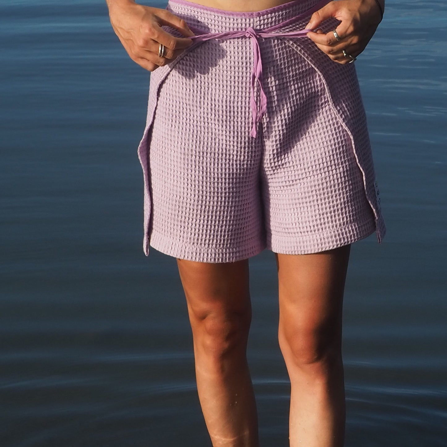 Wickelshorts Lila
