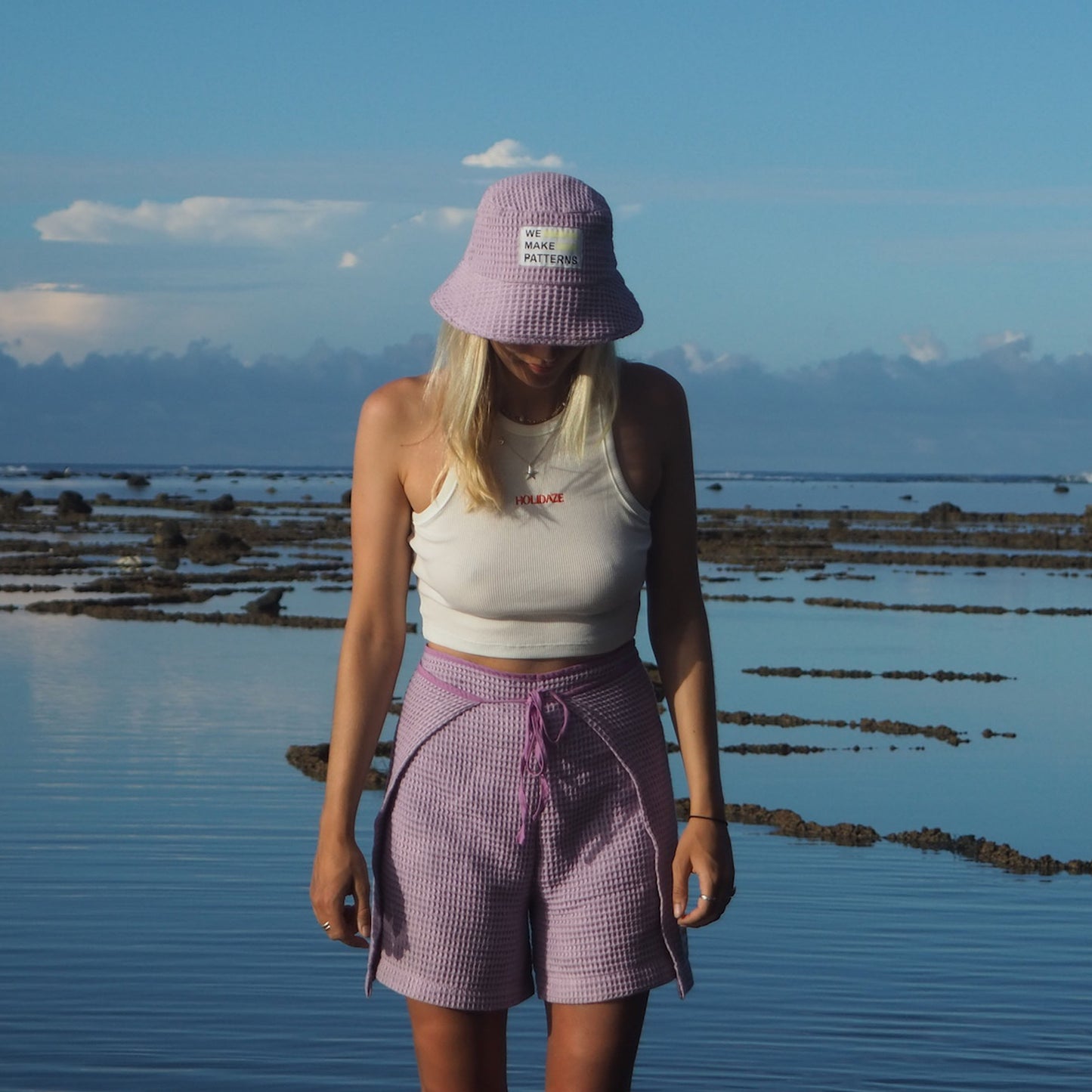 Wickelshorts Lila