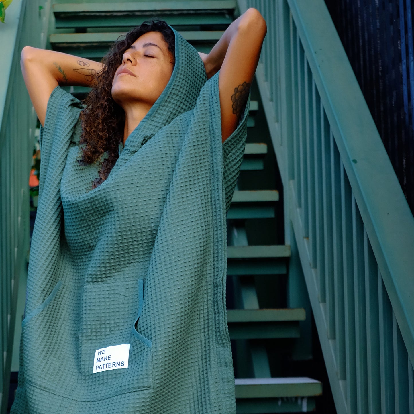 Surf Poncho Grün
