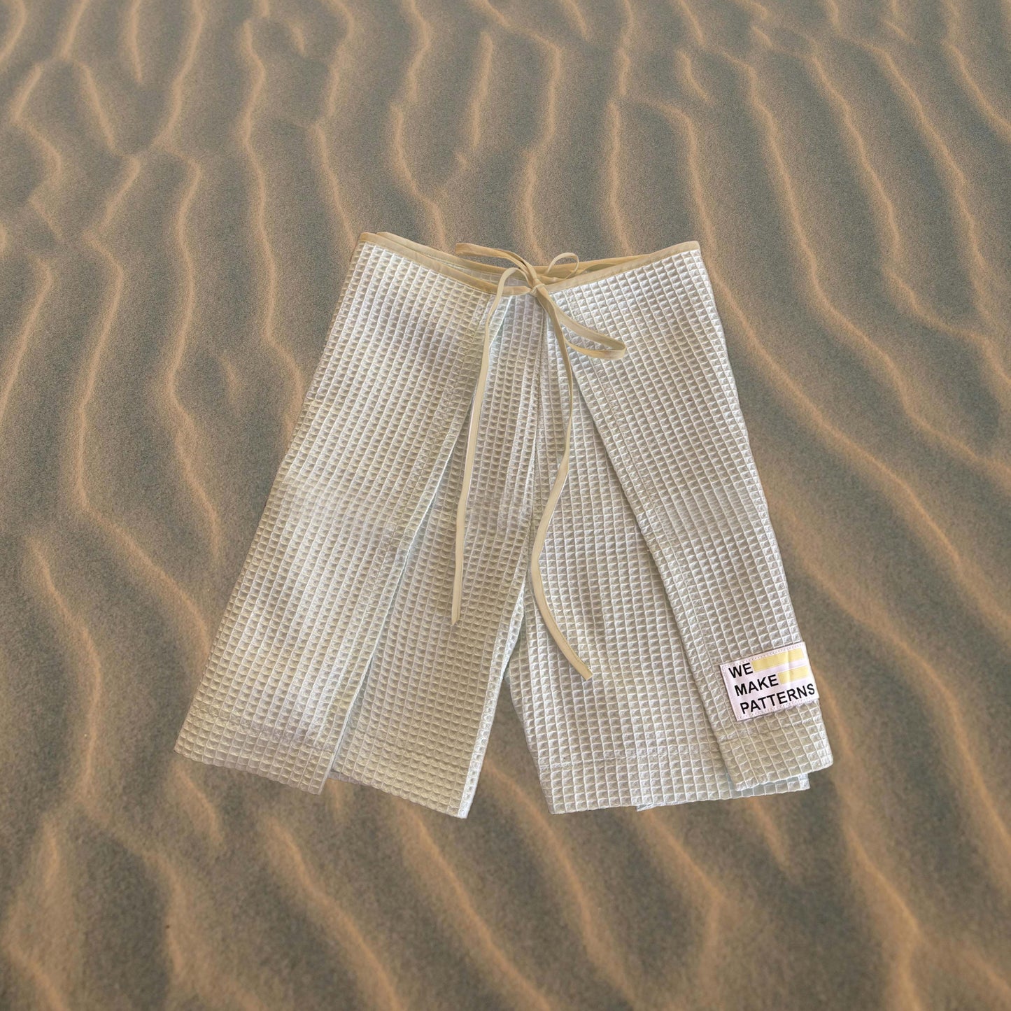 Wickelshorts Beige