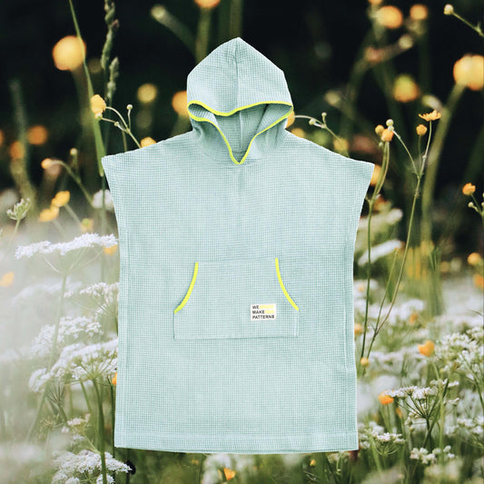 Mint neon Surf Poncho Umkleidehilfe unisex Handtuchponcho