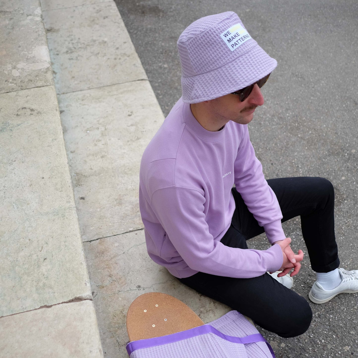 flieder lilac bucket hat baumwolle fischerhut sommer hut