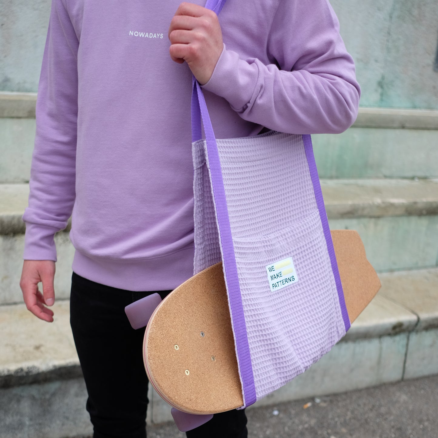 surf and yoga carrybag for active equipment Tragetasche für sportzubehör lilac flieder